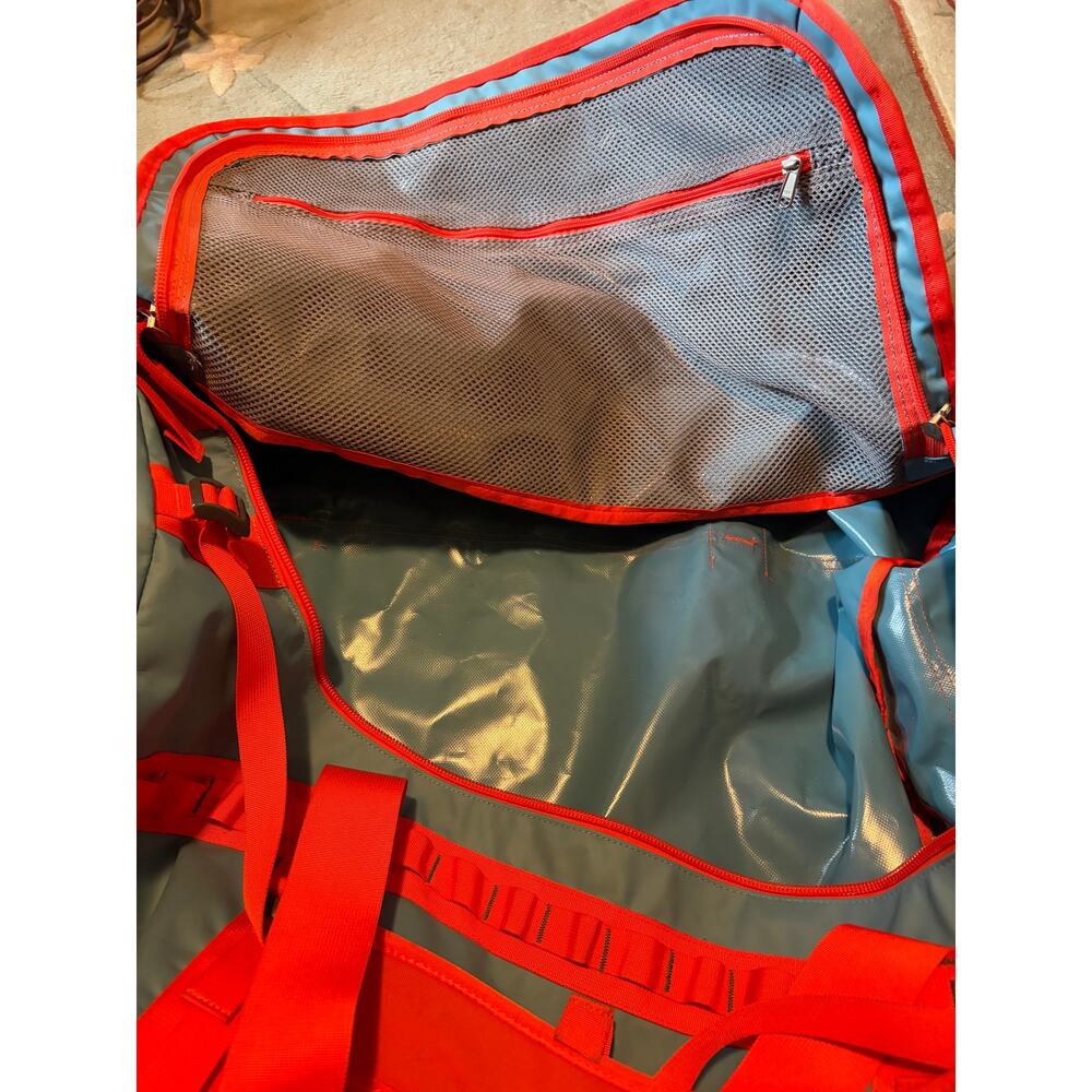 The North Face Base Camp Duffle Bag Large Blue Orange - Picture 8 of 14